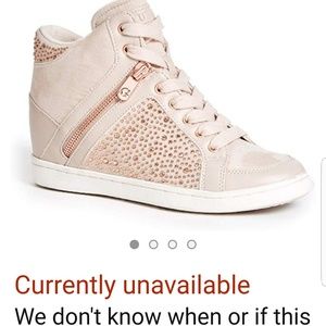 Rare, blinged GUESS wedge sneaker